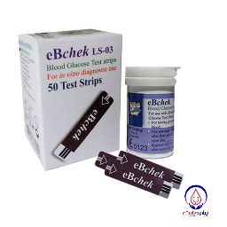 نوار تست  قند خون  ای بی  چک  مدل  Ls_03  بسته  50 عددی