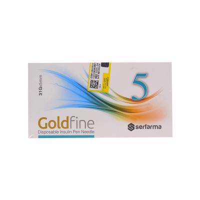 Gold Fine plus Insulin Pen Needle 5 mm