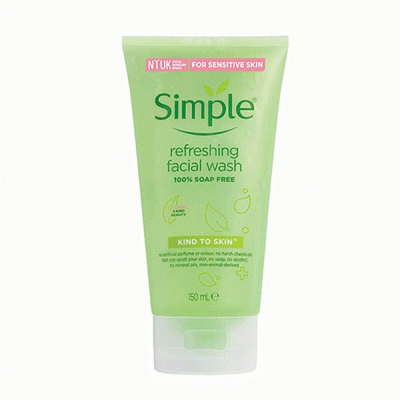 Simple refreshing facial wash